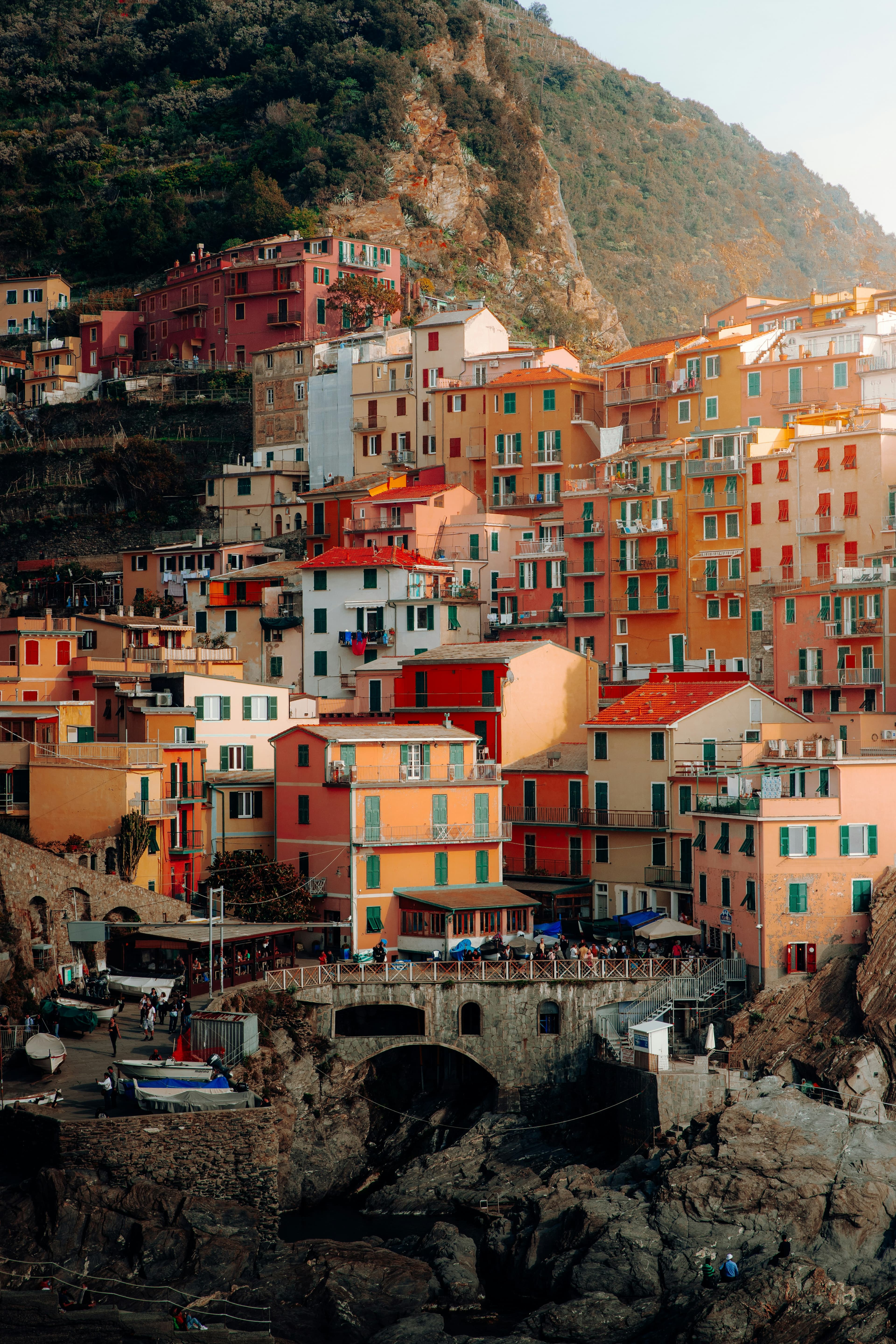Colorful coastal city